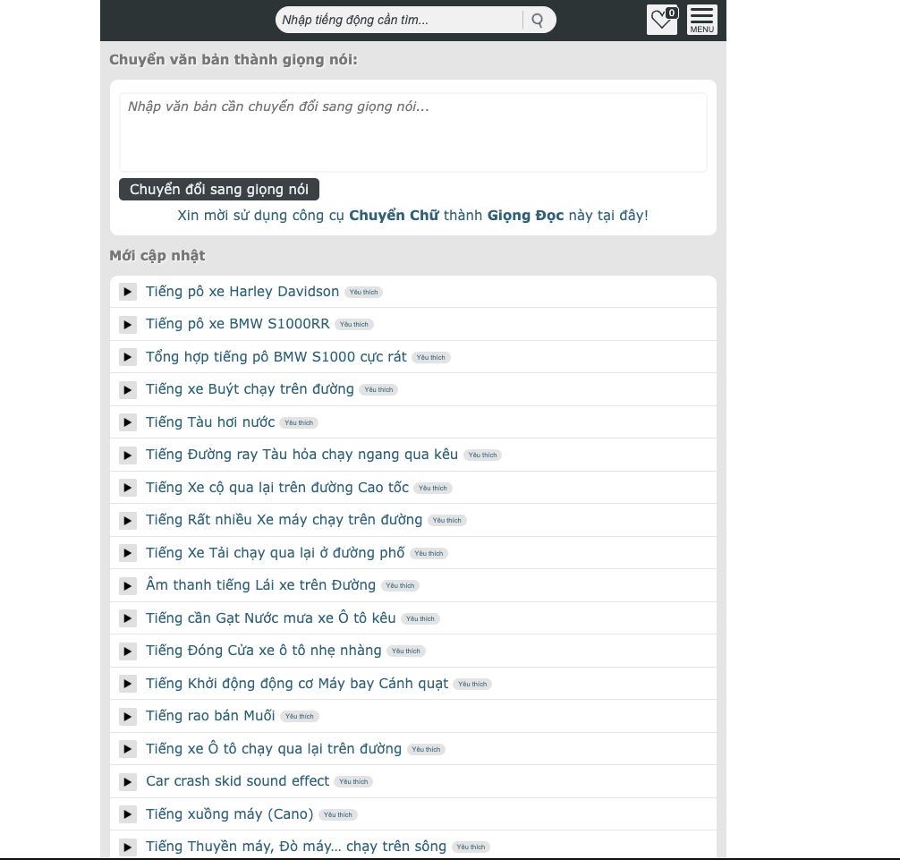 Theme WordPress Tiếng Động - Soundboard, Hiệu Ứng Âm Thanh | NQT Dev